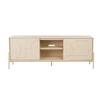 Zuiver TV-meubel 'Faces' Eikenhout, 160cm, kleur Beige