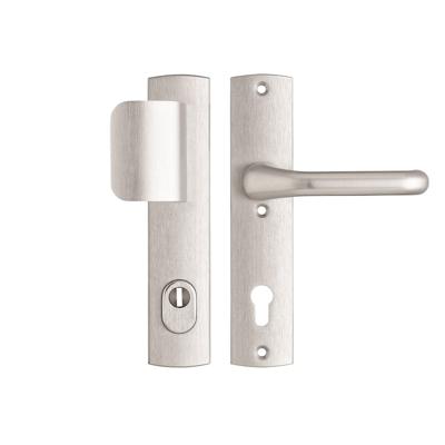 Veiligheidsbeslag Premium D-duwer+kruk Flow PC92 anti-kerntrek/omkeerbaar/242x52x13/alu. gesl. F1/SKG3 Veiligheidsbeslag Premium D-duwer+kruk Flow PC92 anti-kerntrek/omkeerbaar/242x52x13/alu. gesl. F1/SKG3