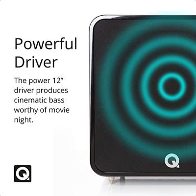 Q Acoustics: Q B12 Subwoofer - Hoogglans Zwart Q Acoustics: Q B12 Subwoofer - Hoogglans Zwart