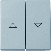 Busch-Jaeger 2CKA001751A2964 Jaloezie-schakelaar Afdekking RVS 1 stuk(s) - thumbnail