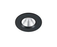 Trio Badkamer inbouwspotZagros met led rond zwart - 650710132 - thumbnail
