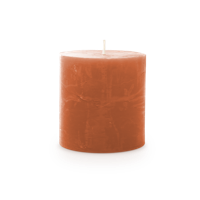 Kaars rustiek 70/70 mm oranje Spaas - Spaas - thumbnail