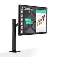 LG Electronics 27QN880-B.AEU QHD Ergo Monitor (AMD Radeon FreeSync, HDR 10, hoge ergonomie, flikkerveilig), donkerantraciet - thumbnail