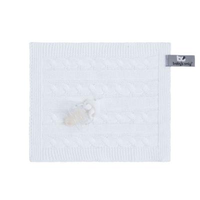 Baby's Only speendoekje Cable Classic Wit Baby's Only speendoekje Cable Classic Wit