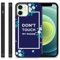 iPhone 12 Mini | TPU Hoesje | Flowers Blue DTMP - thumbnail