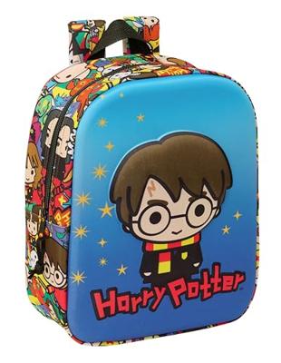 Schoolrugzak Harry Potter Blauw Multicolour 22 x 27 x 10 cm 3D Schoolrugzak Harry Potter Blauw Multicolour 22 x 27 x 10 cm 3D