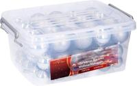 Lifetime Kerstballen set in box - 70 ballen - Plastic / Kunststof | Zilver - thumbnail