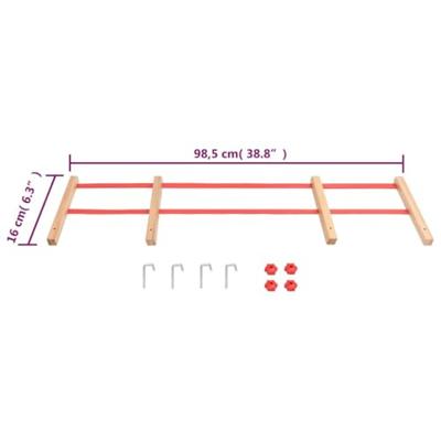 VidaXL Rugleuning voor slee multiplex rood VidaXL Rugleuning voor slee multiplex rood