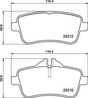 Remblokkenset, schijfrem P50156 - thumbnail