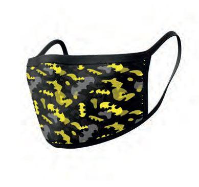 Batman Face Mask Set - Camo Yellow