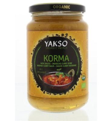 Yakso Roerbaksaus korma bio 350 Gram