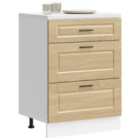 Keuken onderkast Porto bewerkt hout sonoma eikenkleurig - thumbnail