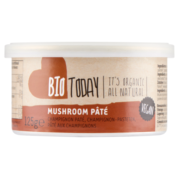 BioToday Vegan Pate Champignon 125 g bij Jumbo