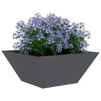 Tuin Kom Plantenbak 5 pcs Antraciet 35 x 35 x 15 cm Staal - thumbnail