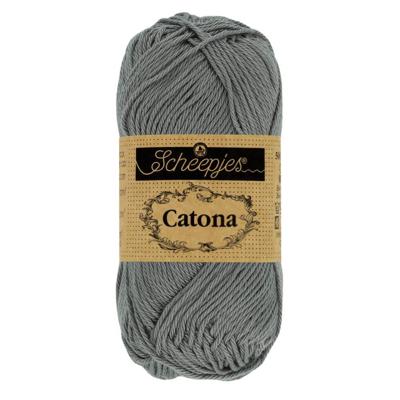 Scheepjes Catona 25g - 242 Metal Grey - Haakgaren / Breigaren