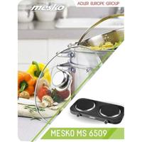 Mesko Home MS 6509 kookplaat Zwart Aanrecht Gesealde plaat 2 zone(s) - thumbnail