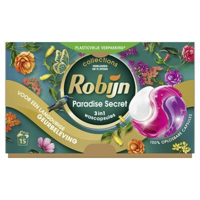 Robijn Robijn 3-in-1 Wascapsules Paradise Secret 15 stuks