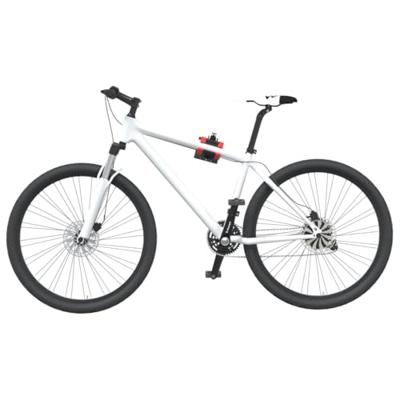 VidaXL Fietsreparatiehouder inklapbaar wandmontage rood en zwart staal