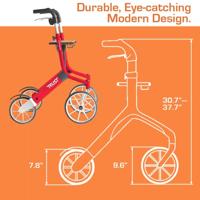 Trust Care Let&apos;s Go Out rollator rood - thumbnail