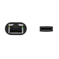 AISENS - A109-0709 - USB3.1 Gen1 USB-C naar Gigabit Ethernet converter 10/100/1000 Mbps, grijs, 15 cm - thumbnail