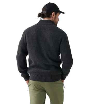 Fjallraven Övik Zip Cardigan Knit Vest Heren Dark Grey XL - thumbnail