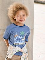 T-shirt met korte mouwen blauw - thumbnail