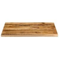 Tafelblad met natuurlijke rand 110x80x3,8 cm massief mangohout - thumbnail