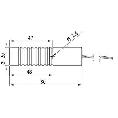 Picotronic Lasermodule Kruislijn Groen 10 mW CA532-10-3(20x80)