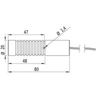 Picotronic Lasermodule Kruislijn Groen 10 mW CA532-10-3(20x80) - thumbnail