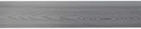 Wpc schuttingplank rabatdeel 15x2,5x180 cm licht grijs - thumbnail