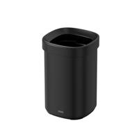 Afvalbak Desq open inworp 20 liter metaal zwart - thumbnail