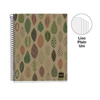 Miquelrius Notitieboek - leaves - a5 blanco - 120 blz - thumbnail