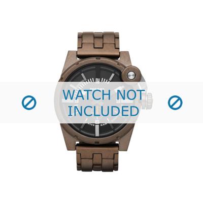 Horlogeband Diesel DZ4236 Staal Bruin 24mm