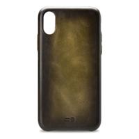 Senza Desire Leather Cover Apple iPhone XR Burned Olive - thumbnail
