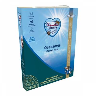 Renske vers gestoomd oceaanvis natvoer hond (tetra) 1 tray (10 x 395 g)