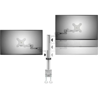 SpeaKa Professional SP-5986112 Monitor-tafelbeugel Aantal monteerbare displays: 2 Display(s) 33,0 cm (13) - 68,6 cm (27) Grijs In hoogte verstelbaar,