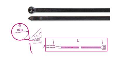 Beta Bmnl1436-Nylon Bindstrips Stalen Vertan. - BMNL1436