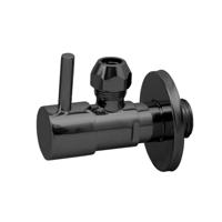 Hoekstopkraan Best Design Solara met Rozet 3/8 x 10 mm Gunmetal - thumbnail