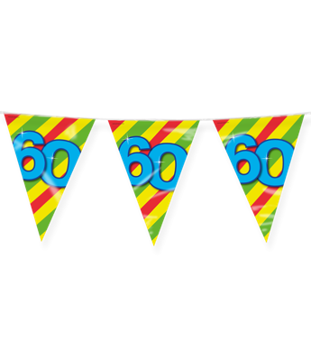 Happy Verjaardag Vlaggenlijn 60 Jaar (10m)