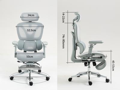 Activejet ergonomische bureaustoel YK848 zwart