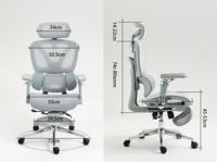 Activejet ergonomische bureaustoel YK848 zwart - thumbnail