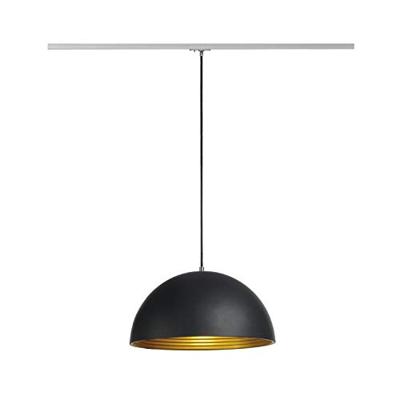 SLV Forchini M 143930 Hanglamp Spaarlamp, LED E27 40 W Zwart, Goud