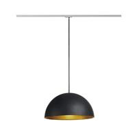 SLV Forchini M 143930 Hanglamp Spaarlamp, LED E27 40 W Zwart, Goud - thumbnail