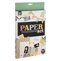 Creative Craft Group Knutsel papier met print gemend a4 - thumbnail