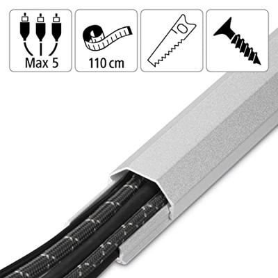 Hama Aluminium Kabelgoot 1.1m 33mm Zilver