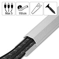 Hama Aluminium Kabelgoot 1.1m 33mm Zilver - thumbnail