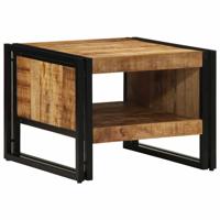 Salontafel 50x50x38 cm massief ruw hout mango - thumbnail