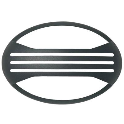 Franssen Moderne wandlampJack Oval 3-stripe zilvergrijs - 2267