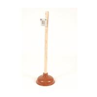 Lifetime Clean Rubberen ontstopper met houten steel - thumbnail