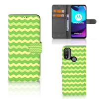 Motorola Moto E20 | E30 | E40 | Telefoon Hoesje | Waves Green - thumbnail